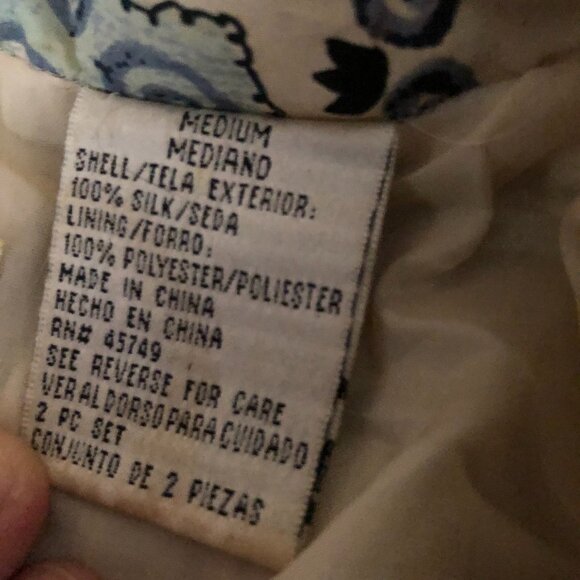 VINTAGE EVR SILK ZIP UP JACKET WITH CAT DOG HORSE PRINT - Picture 3 of 6